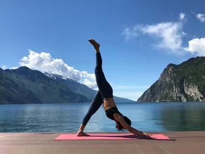 Join us for a Vinyasa Yoga class at Lake Garda 5